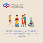 Более 2 тысяч приморцев приобрели технические средства реабилитации с помощью электронных сертификатов в 2023 году
