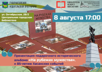 Библиотека приглашает: презентация подарочного исторического альбома «На рубежах мужества» к 85-летию Хасанских событий