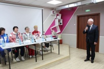 Олимпийские чемпионы встретились с представителями спортивной общественности города, тренерами, юными спортсменами 