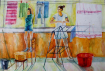 Ко Дню Матери в арсеньевской школе искусств организована выставка работ учащихся «Моей любимой маме»