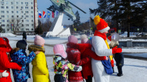 В ДК «Прогресс» прошла развлекательная программа «Зимние забавы» в Клубе выходного дня